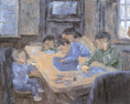 Grandchildren II   1999   Oil on canvas   61 × 76 cm